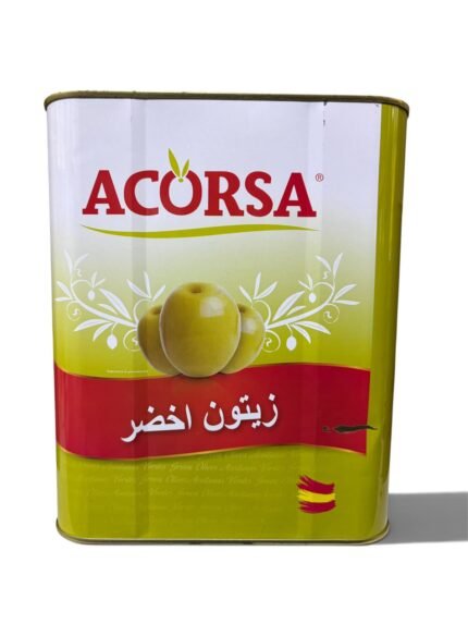 - اكورسا زيتون اخضر حبة كامله (260/220) 5كجم *2